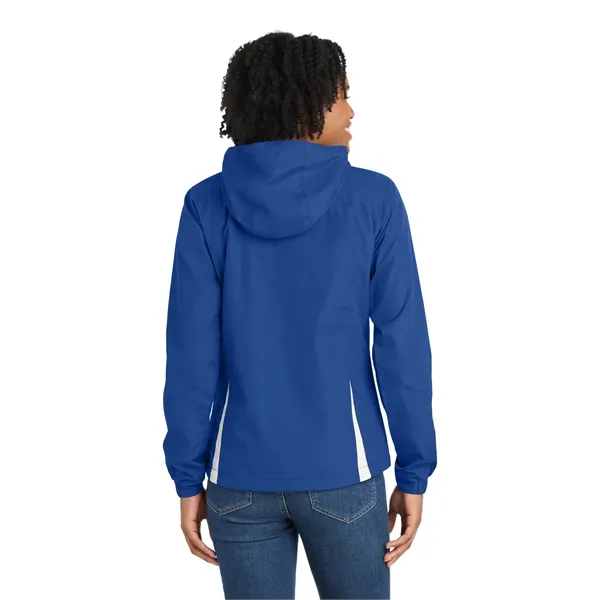 Sport-Tek Ladies Colorblock Hooded Raglan Jacket.... from ASI 84863 SanMar