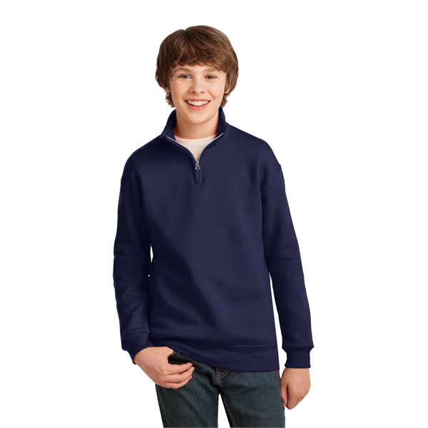 JERZEES Youth NuBlend 1/4-Zip Cadet Collar Sweatshirt.... from ASI 84863 SanMar