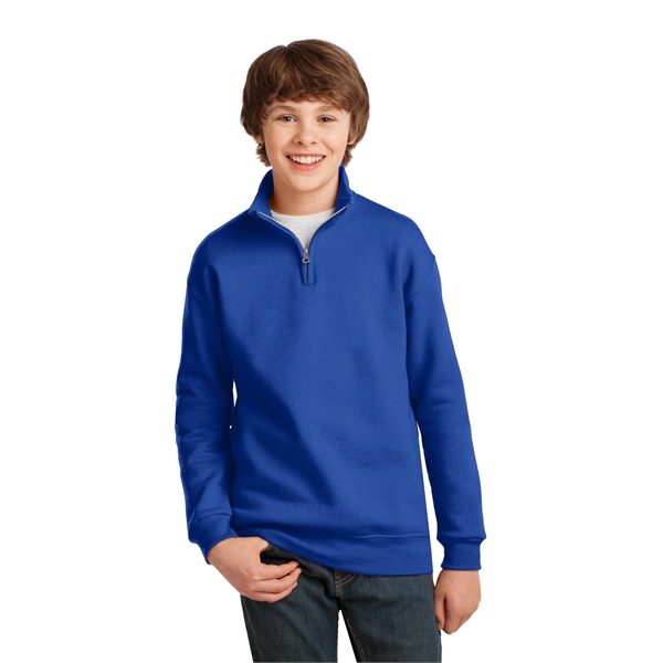 JERZEES Youth NuBlend 1/4-Zip Cadet Collar Sweatshirt.... from ASI 84863 SanMar