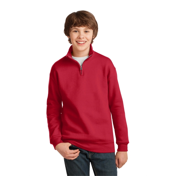 JERZEES Youth NuBlend 1/4-Zip Cadet Collar Sweatshirt.... from ASI 84863 SanMar