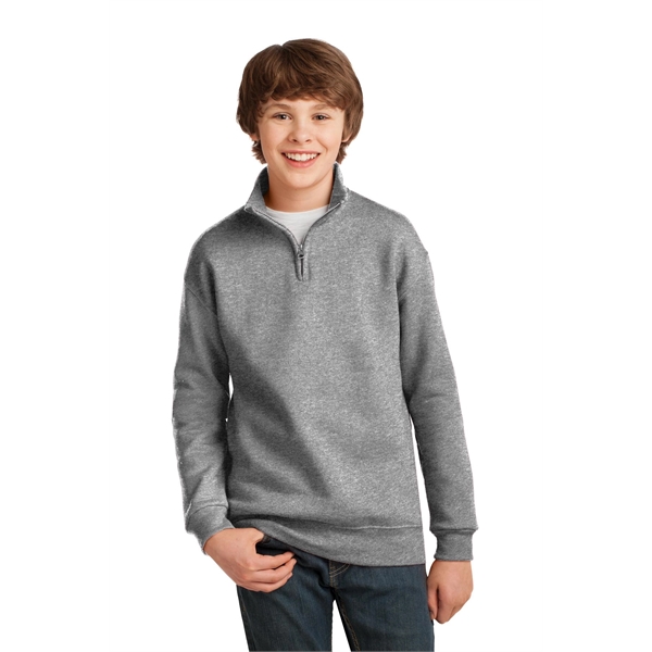 JERZEES Youth NuBlend 1/4-Zip Cadet Collar Sweatshirt.... from ASI 84863 SanMar