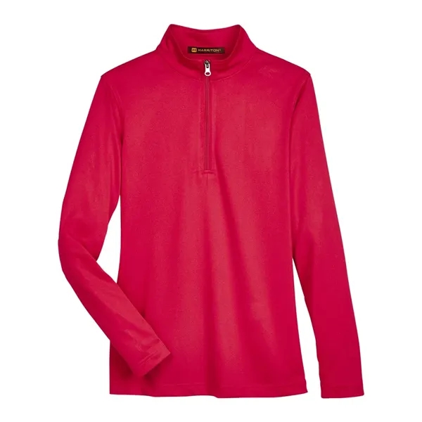 Harriton Women's Advantage Snag Protection Plus Quarter-Zip... from ASI 84358 S&S Activewear