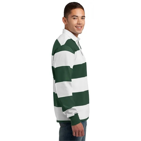 Sport-Tek Classic Long Sleeve Rugby Polo.... from ASI 84863 SanMar