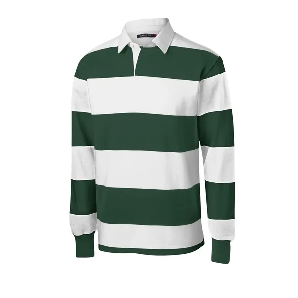 Sport-Tek Classic Long Sleeve Rugby Polo.... from ASI 84863 SanMar