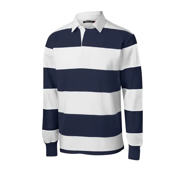 Sport-Tek Classic Long Sleeve Rugby Polo.... from ASI 84863 SanMar