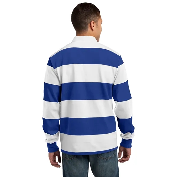 Sport-Tek Classic Long Sleeve Rugby Polo.... from ASI 84863 SanMar