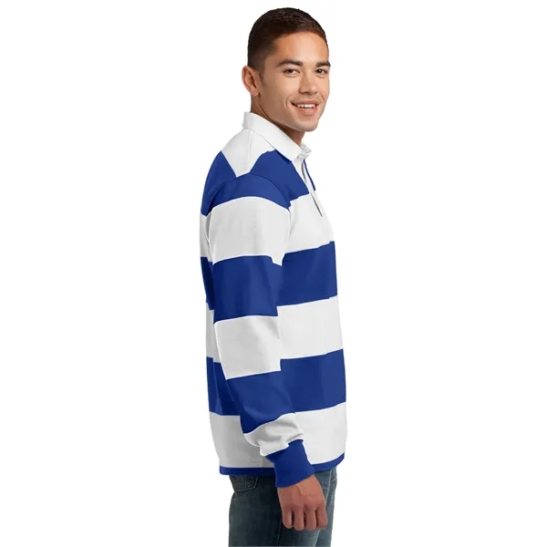 Sport-Tek Classic Long Sleeve Rugby Polo.... from ASI 84863 SanMar