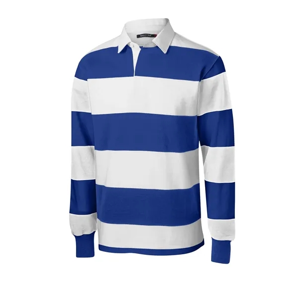 Sport-Tek Classic Long Sleeve Rugby Polo.... from ASI 84863 SanMar