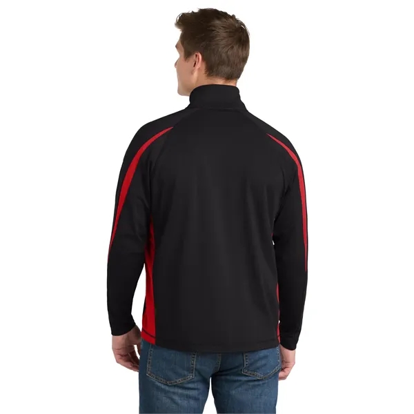 Sport-Tek Sport-Wick Stretch 1/2-Zip Colorblock Pullover.... from ASI 84863 SanMar