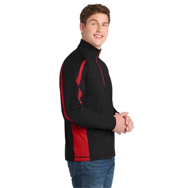Sport-Tek Sport-Wick Stretch 1/2-Zip Colorblock Pullover.... from ASI 84863 SanMar