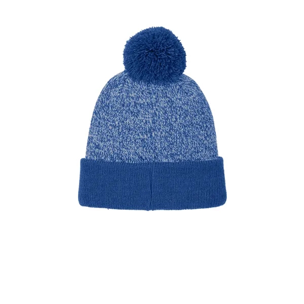 Sport-Tek Halftime Heather Pom Beanie... from ASI 84863 SanMar