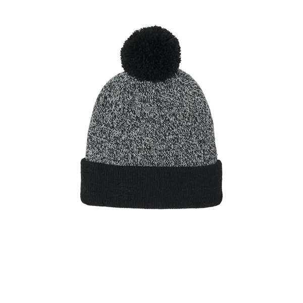 Sport-Tek Halftime Heather Pom Beanie... from ASI 84863 SanMar