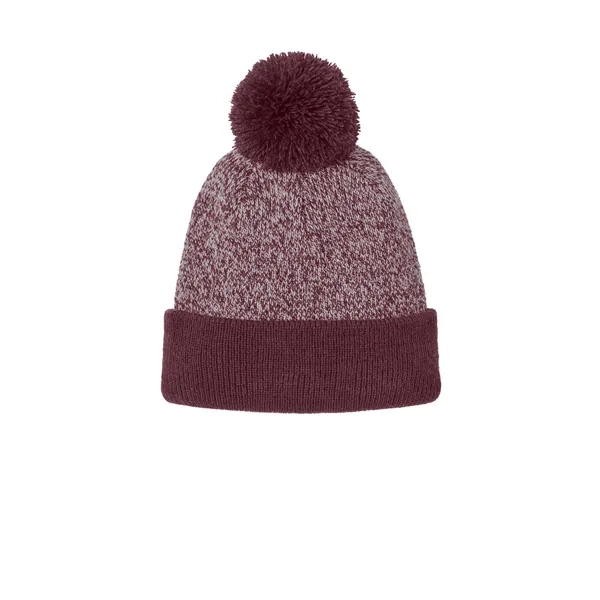 Sport-Tek Halftime Heather Pom Beanie... from ASI 84863 SanMar