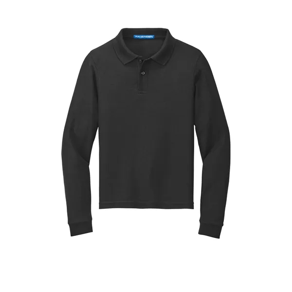 Port Authority Youth Long Sleeve Silk Touch Polo.... from ASI 84863 SanMar