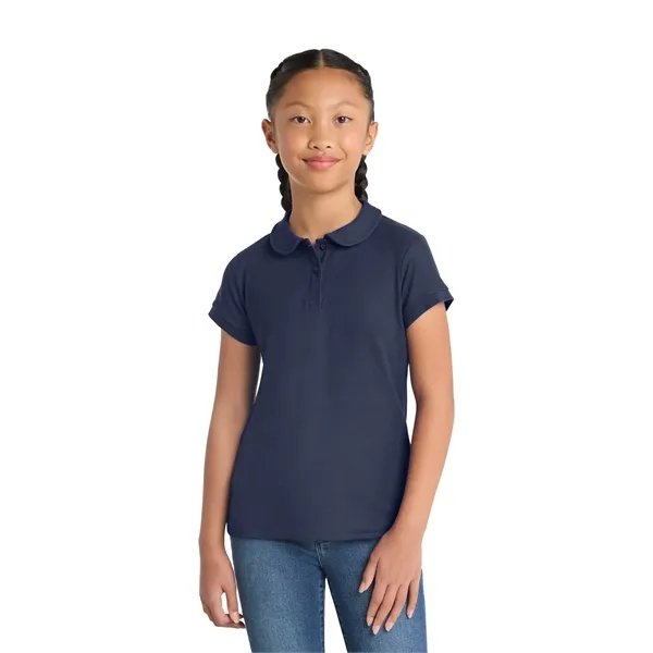 Port Authority Girls Silk Touch Peter Pan Collar Polo.... from ASI 84863 SanMar