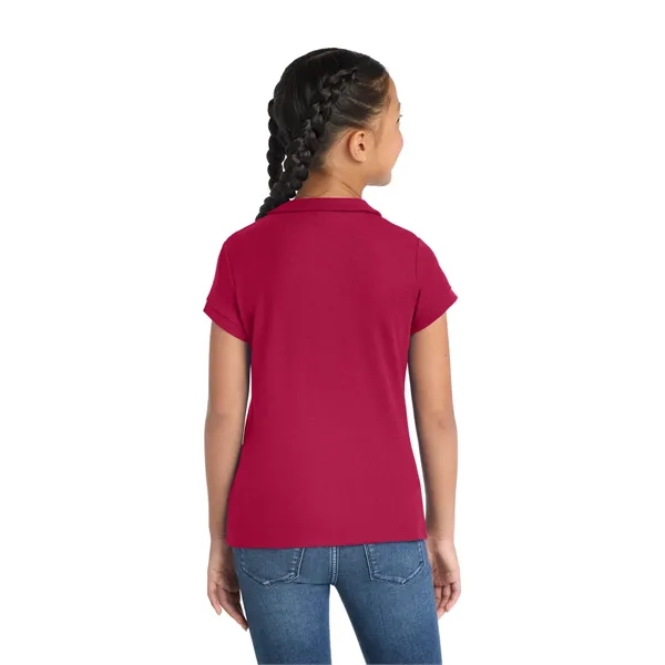 Port Authority Girls Silk Touch Peter Pan Collar Polo.... from ASI 84863 SanMar