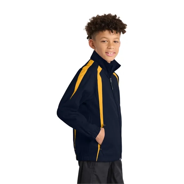 Sport-Tek Youth Colorblock Raglan Jacket.... from ASI 84863 SanMar