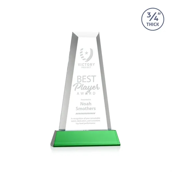 The elegant Imperial Award reflects a 0.75" thick Starfire Crystal tower... from ASI 84592 St Regis Group / St Regis