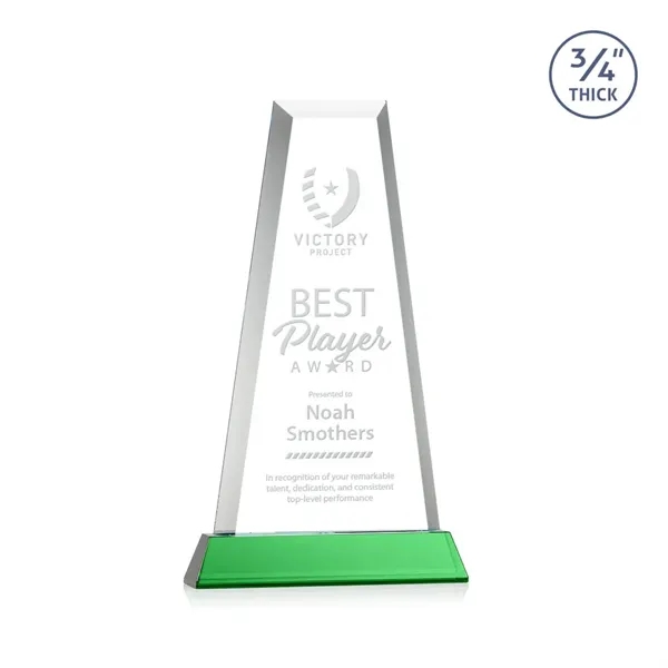 The elegant Imperial Award reflects a 0.75" thick Starfire Crystal tower... from ASI 84592 St Regis Group / St Regis