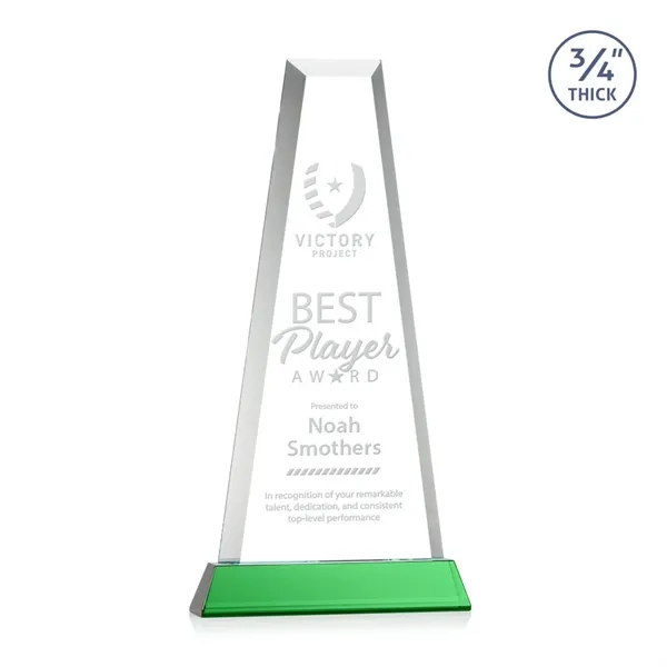 The elegant Imperial Award reflects a 0.75" thick Starfire Crystal tower... from ASI 84592 St Regis Group / St Regis