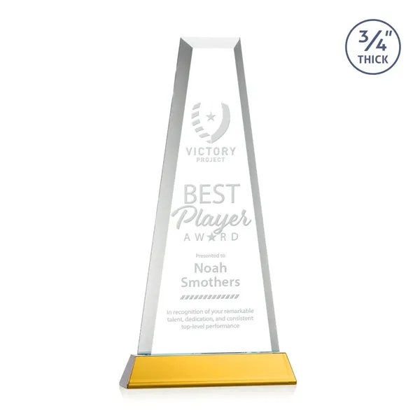 The elegant Imperial Award reflects a 0.75" thick Starfire Crystal tower... from ASI 84592 St Regis Group / St Regis