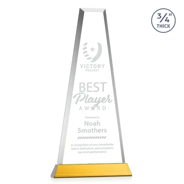 The elegant Imperial Award reflects a 0.75" thick Starfire Crystal tower... from ASI 84592 St Regis Group / St Regis