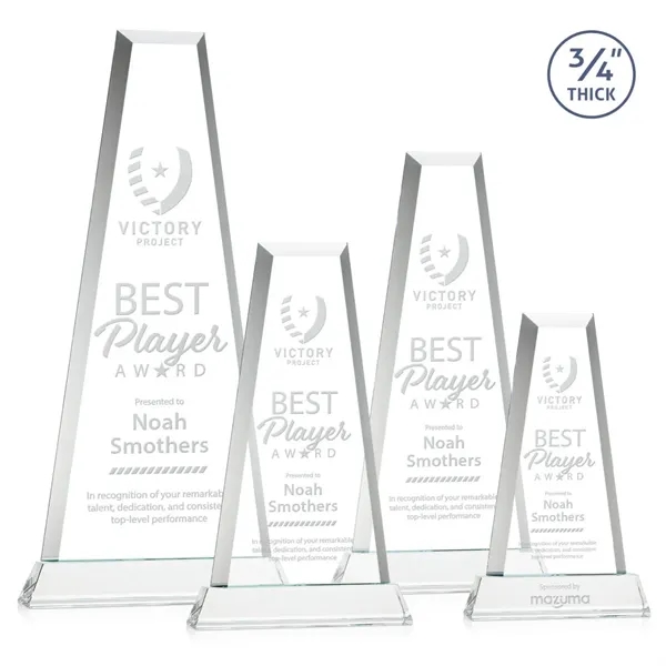 The elegant Imperial Award reflects a 0.75" thick Starfire Crystal tower... from ASI 84592 St Regis Group / St Regis