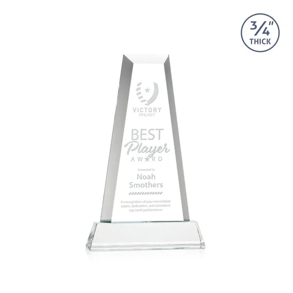 The elegant Imperial Award reflects a 0.75" thick Starfire Crystal tower... from ASI 84592 St Regis Group / St Regis