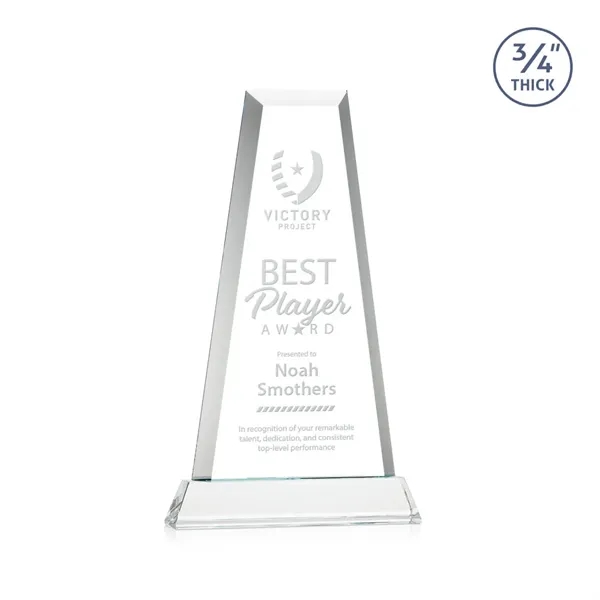 The elegant Imperial Award reflects a 0.75" thick Starfire Crystal tower... from ASI 84592 St Regis Group / St Regis