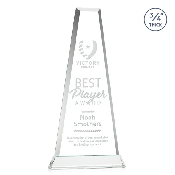 The elegant Imperial Award reflects a 0.75" thick Starfire Crystal tower... from ASI 84592 St Regis Group / St Regis