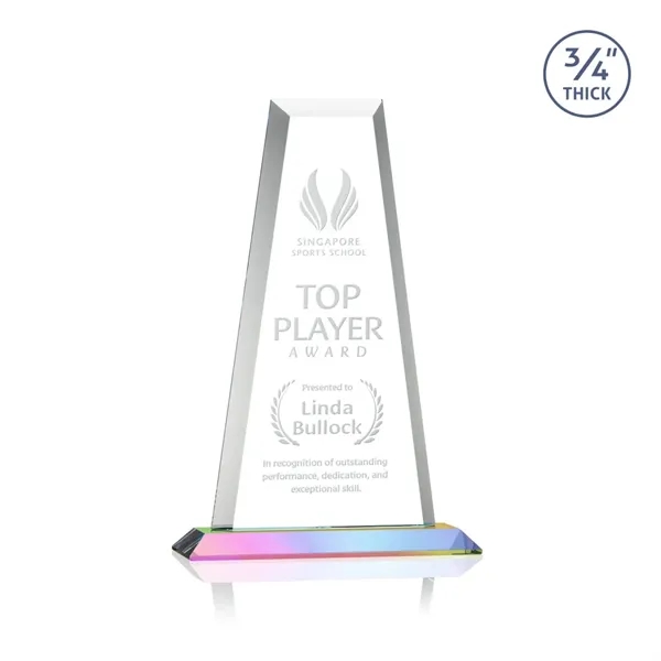 The elegant Imperial Award reflects a 0.75" thick Starfire Crystal tower... from ASI 84592 St Regis Group / St Regis