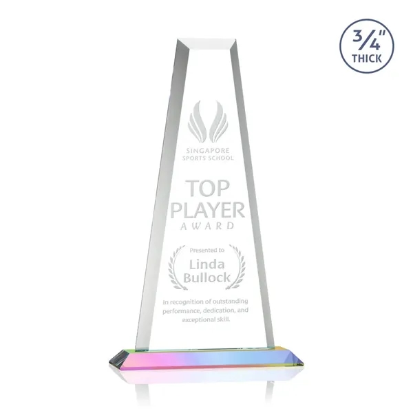 The elegant Imperial Award reflects a 0.75" thick Starfire Crystal tower... from ASI 84592 St Regis Group / St Regis
