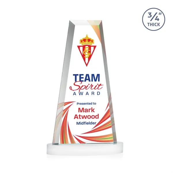 The elegant Imperial Award reflects a 0.75" thick Starfire Crystal tower... from ASI 84592 St Regis Group / St Regis