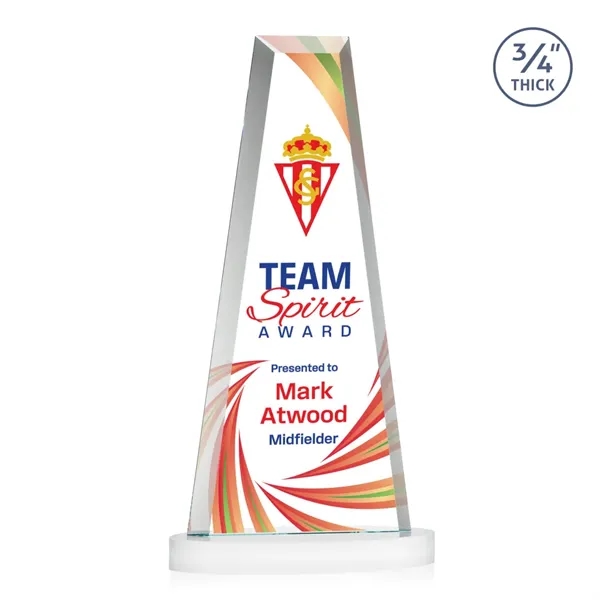 The elegant Imperial Award reflects a 0.75" thick Starfire Crystal tower... from ASI 84592 St Regis Group / St Regis