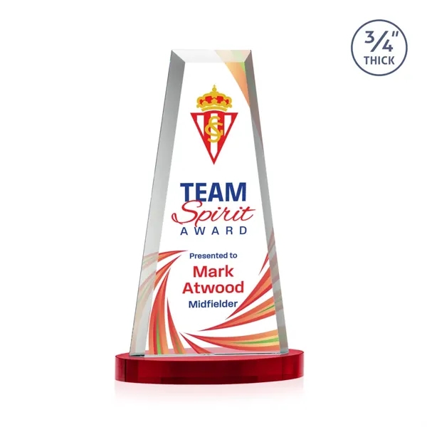 The elegant Imperial Award reflects a 0.75" thick Starfire Crystal tower... from ASI 84592 St Regis Group / St Regis