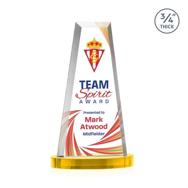 The elegant Imperial Award reflects a 0.75" thick Starfire Crystal tower... from ASI 84592 St Regis Group / St Regis