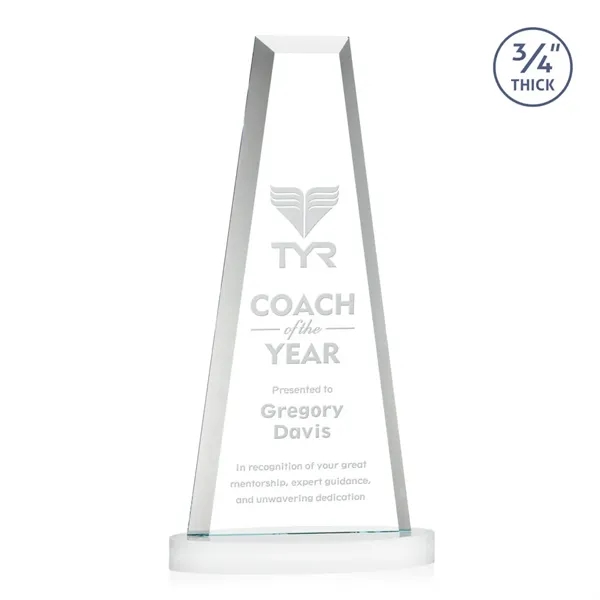 The elegant Imperial Award reflects a 0.75" thick Starfire Crystal tower... from ASI 84592 St Regis Group / St Regis