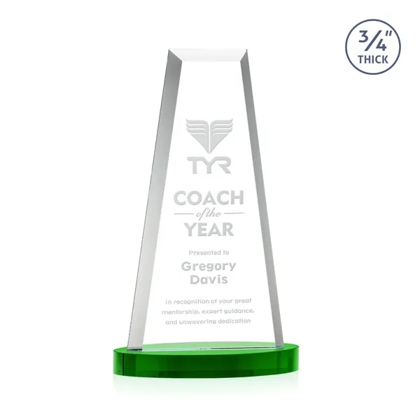 The elegant Imperial Award reflects a 0.75" thick Starfire Crystal tower... from ASI 84592 St Regis Group / St Regis