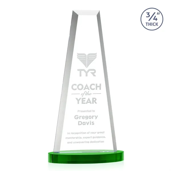 The elegant Imperial Award reflects a 0.75" thick Starfire Crystal tower... from ASI 84592 St Regis Group / St Regis