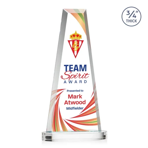 The elegant Imperial Award reflects a 0.75" thick Starfire Crystal tower... from ASI 84592 St Regis Group / St Regis