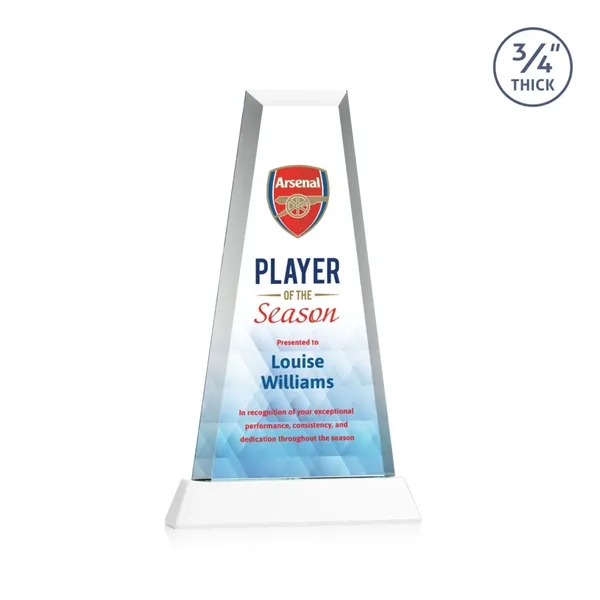 The elegant Imperial Award reflects a 0.75" thick Starfire Crystal tower... from ASI 84592 St Regis Group / St Regis