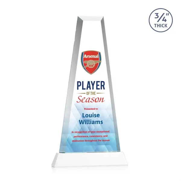 The elegant Imperial Award reflects a 0.75" thick Starfire Crystal tower... from ASI 84592 St Regis Group / St Regis