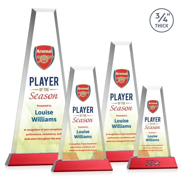 The elegant Imperial Award reflects a 0.75" thick Starfire Crystal tower... from ASI 84592 St Regis Group / St Regis