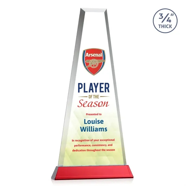 The elegant Imperial Award reflects a 0.75" thick Starfire Crystal tower... from ASI 84592 St Regis Group / St Regis