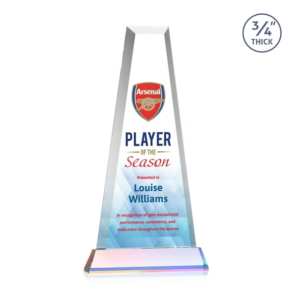 The elegant Imperial Award reflects a 0.75" thick Starfire Crystal tower... from ASI 84592 St Regis Group / St Regis