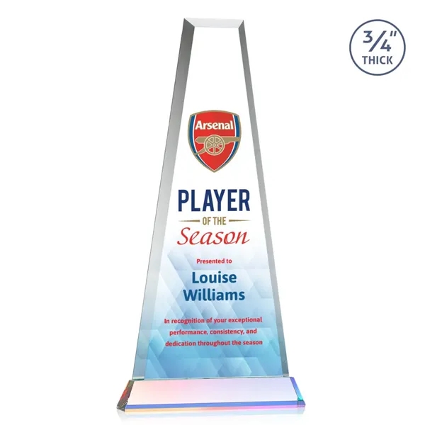 The elegant Imperial Award reflects a 0.75" thick Starfire Crystal tower... from ASI 84592 St Regis Group / St Regis