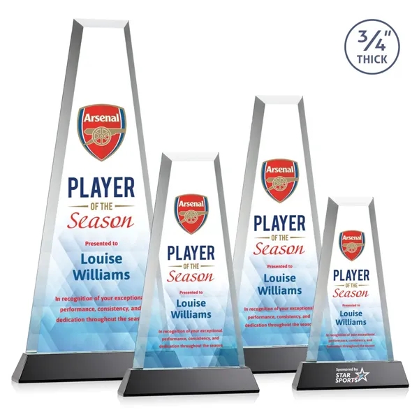 The elegant Imperial Award reflects a 0.75" thick Starfire Crystal tower... from ASI 84592 St Regis Group / St Regis