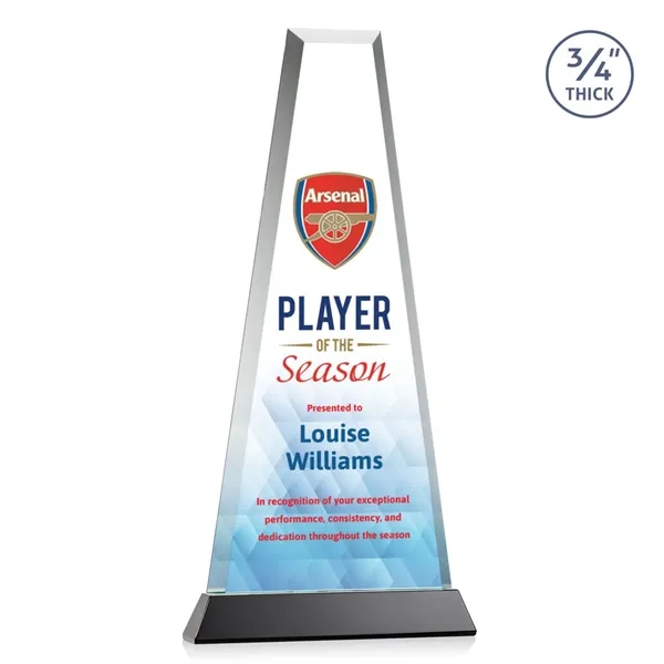 The elegant Imperial Award reflects a 0.75" thick Starfire Crystal tower... from ASI 84592 St Regis Group / St Regis