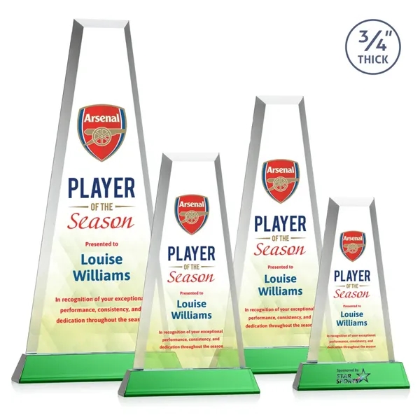 The elegant Imperial Award reflects a 0.75" thick Starfire Crystal tower... from ASI 84592 St Regis Group / St Regis