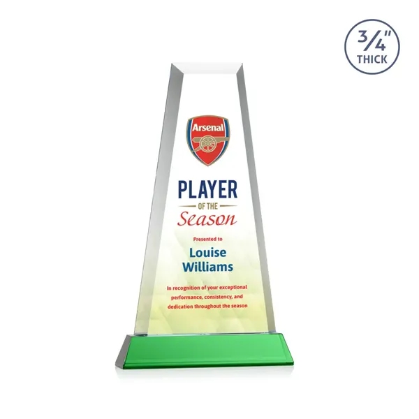 The elegant Imperial Award reflects a 0.75" thick Starfire Crystal tower... from ASI 84592 St Regis Group / St Regis